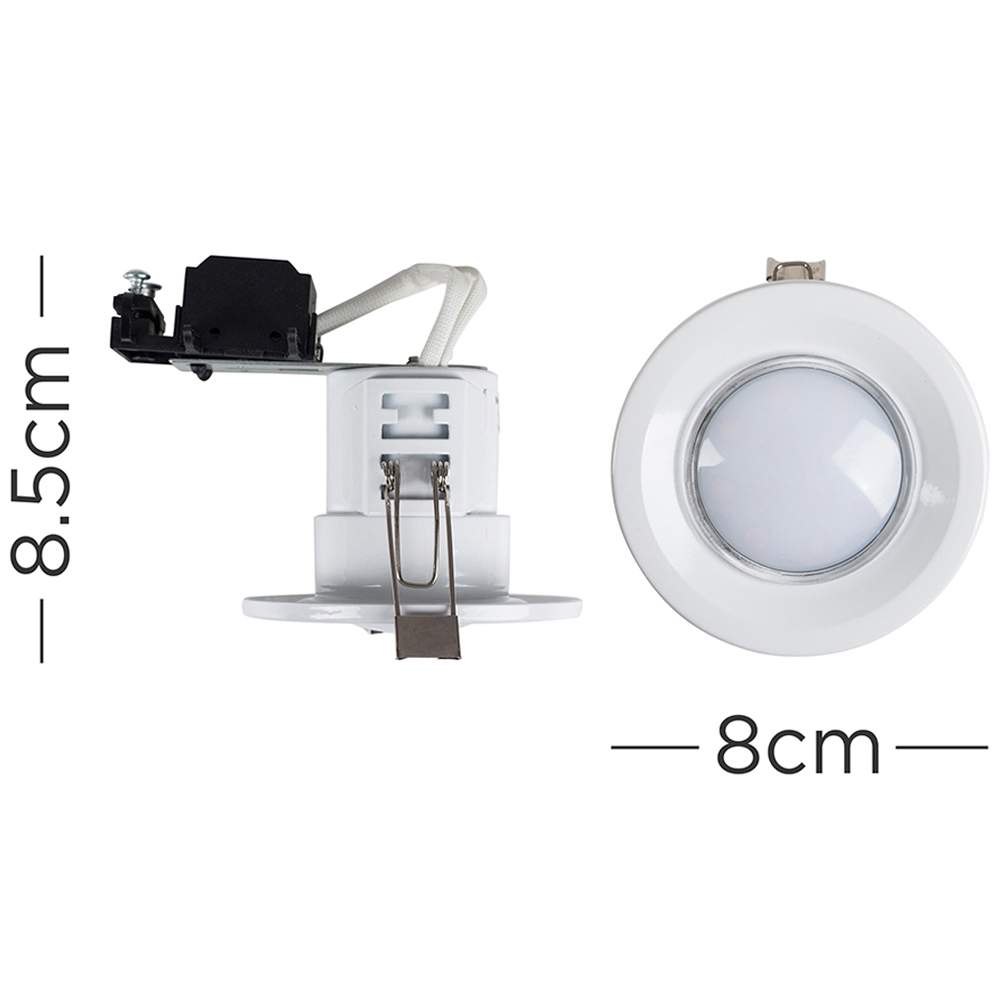 ValueLights White Warm White LED Ceiling Downlight 6 Pack Image 4