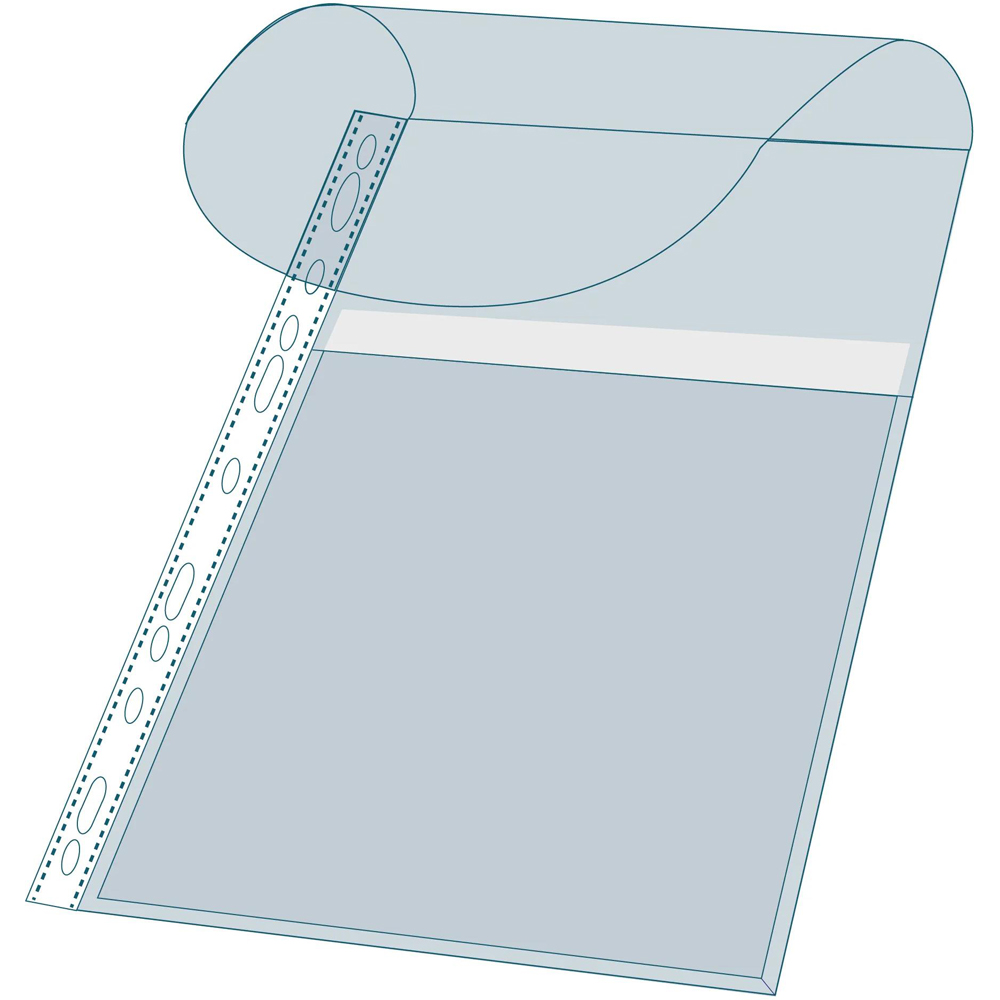 Exacompta Crystal Expanding Punched Pockets 10 Pack Image 6