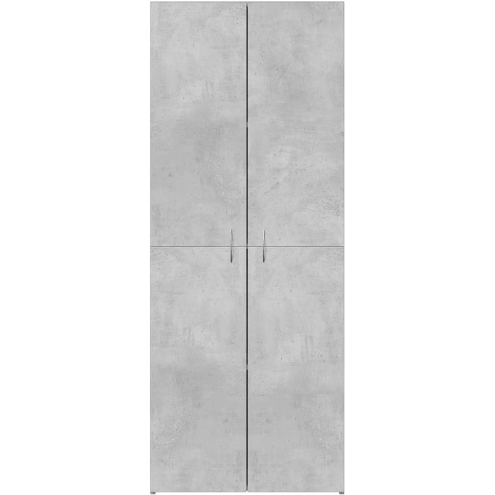 vidaXL 4 Door Concrete Grey Tall File Cabinet Image 3