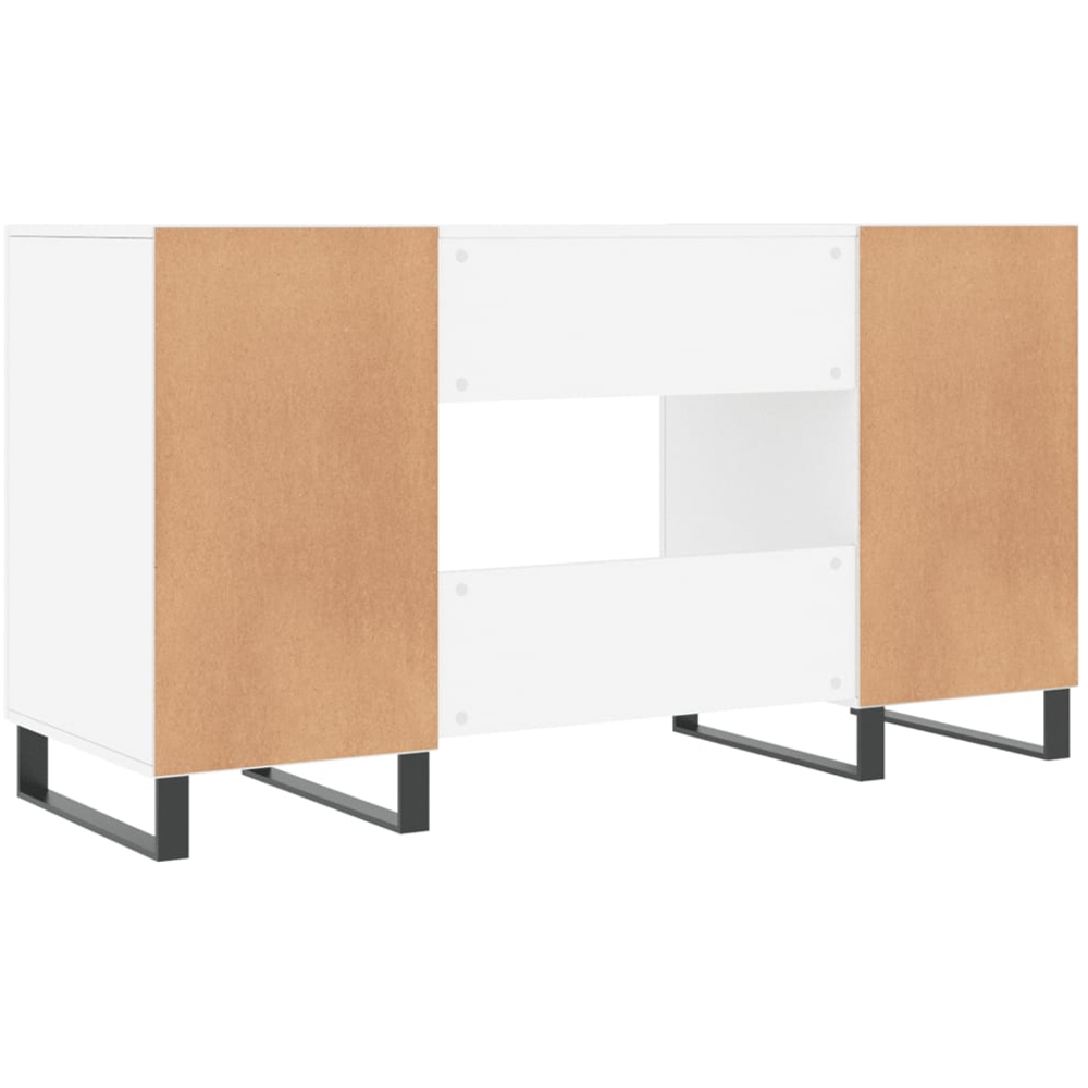 vidaXL 2 Door Computer Desk White Image 8