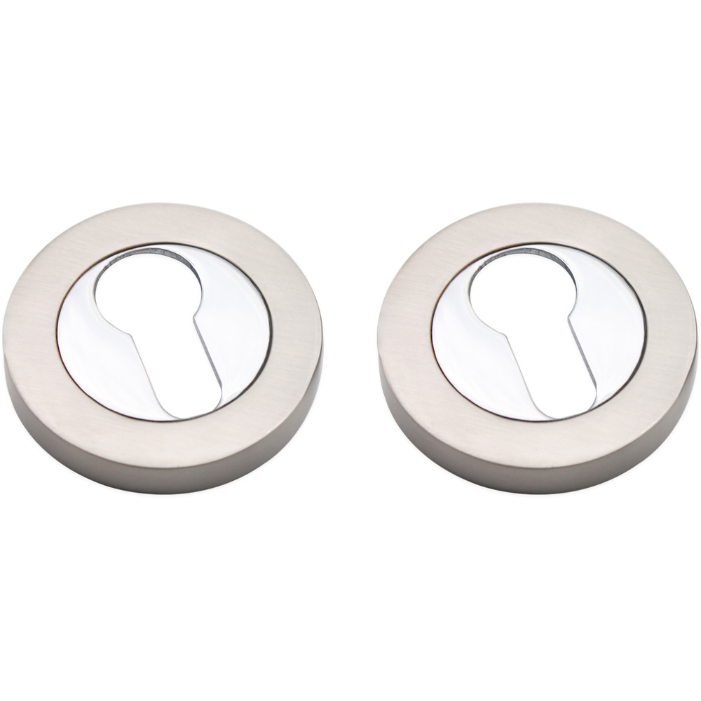 Spira Brass Dual Tone Euro Profile Escutcheon 2 Pack Image