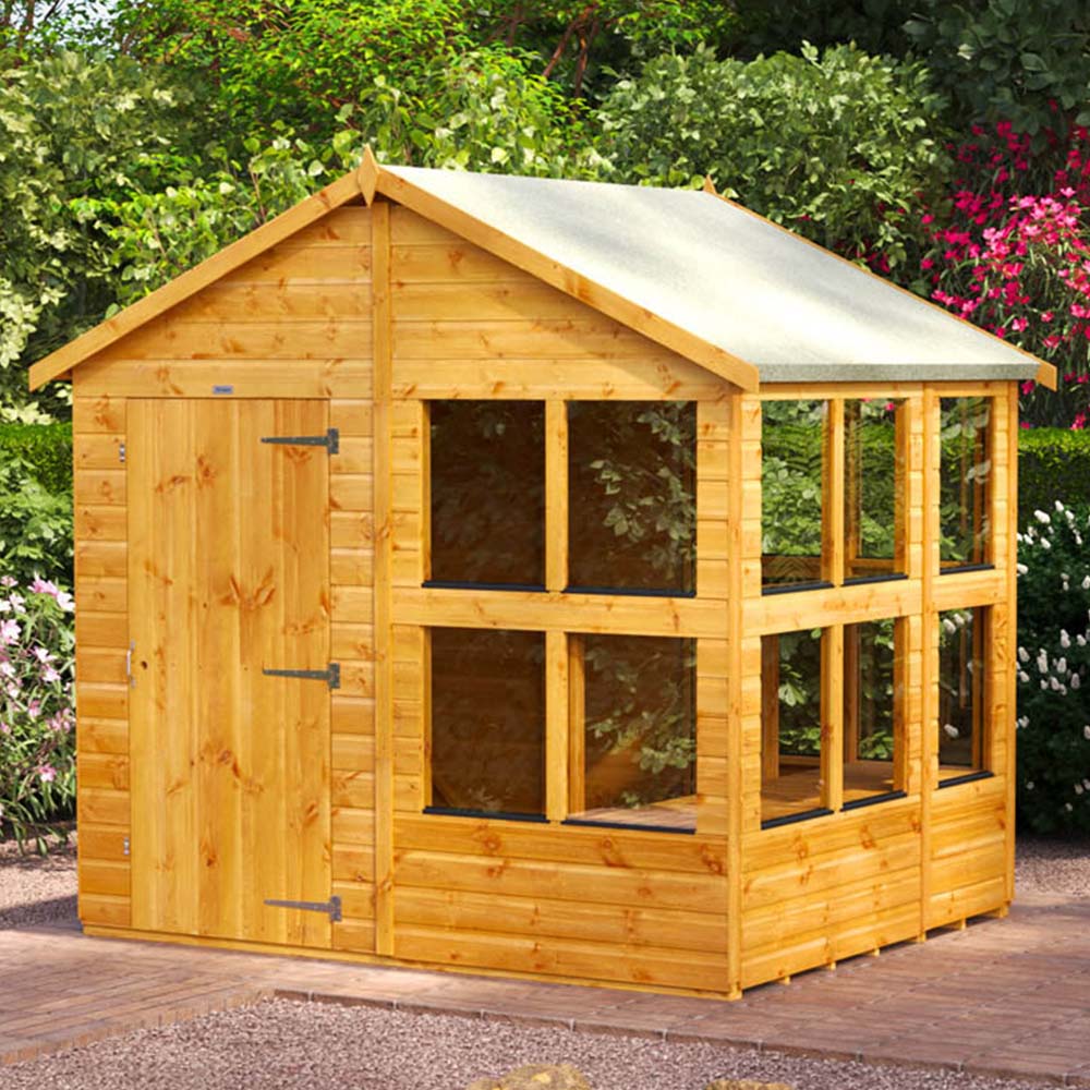 Power 6 x 8ft Apex Potting Shed Image 2