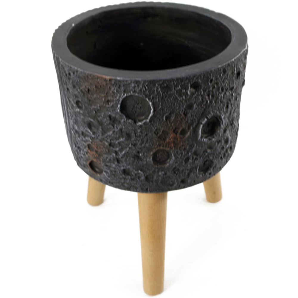 Botanik Lunar Black Planter 35 x 24cm Image 3