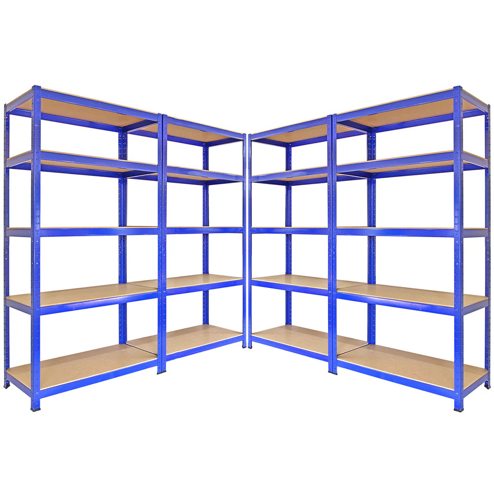 Monster Racking T-Rax Metal Storage Black Shelf 90cm 4 Pack Image 1