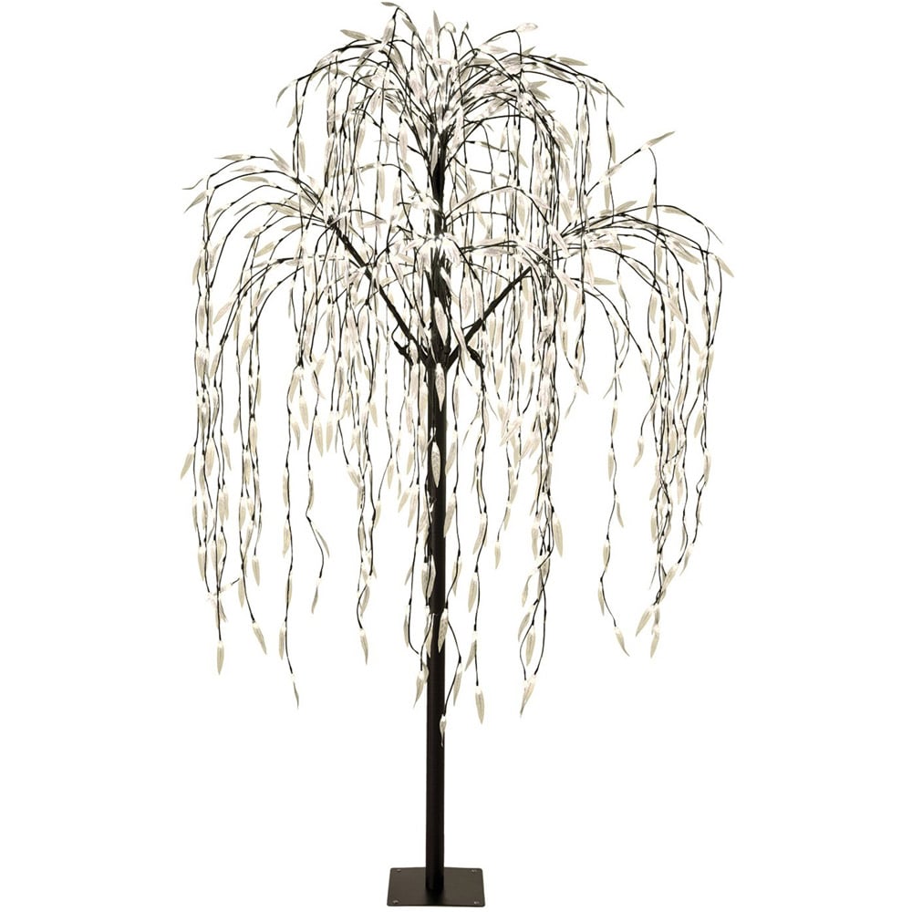 Black LED Willow Artificial Tree Decoration Image 1