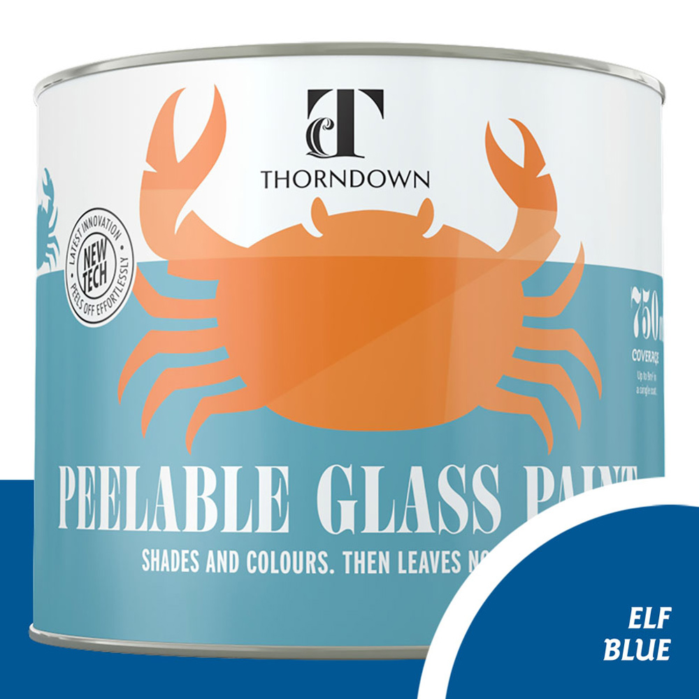 Thorndown Elf Blue Peelable Glass Paint 750ml Image 3
