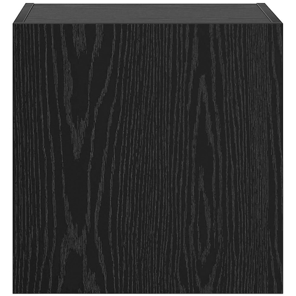 vidaXL Single Door Black Oak Wall-Mounted TV Cabinet Image 6