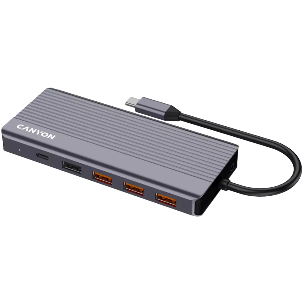Canyon DS-16 Grey 4K C Type 13 in 1 USB Hub Image 1
