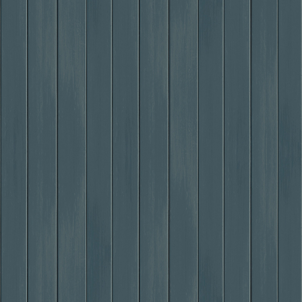 Arthouse Flat Wooden Plank Blue Wallpaper Image 1