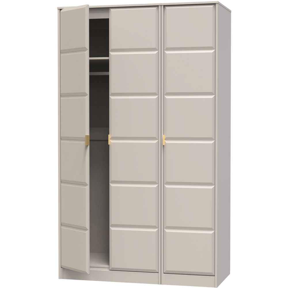 Crowndale Cube 3 Door Matt Kashmir Wardrobe Ready Assembled Image 4