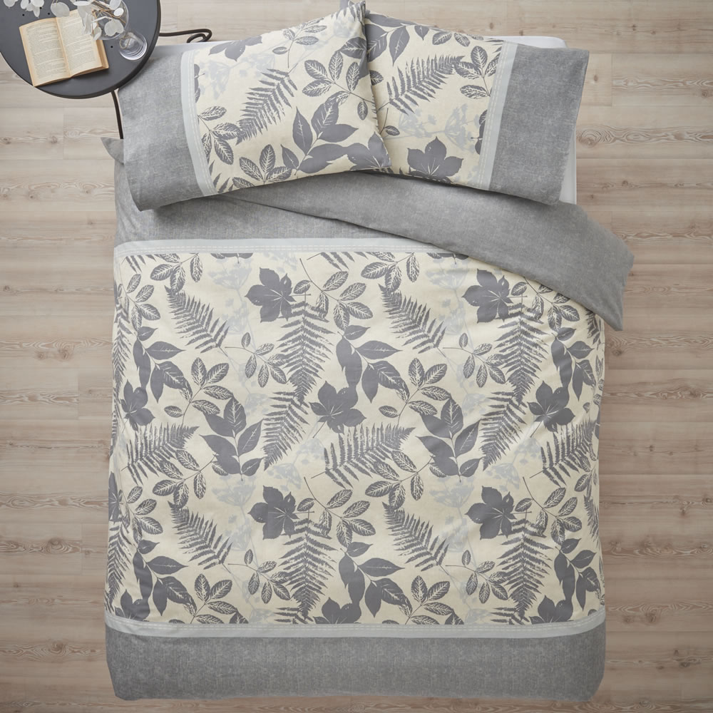 Wilko Sanctuary Design Grey King Size Duvet Set Wilko