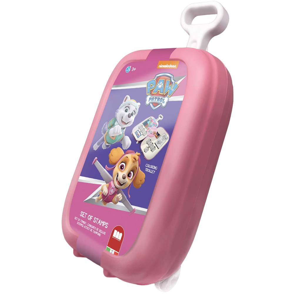 Multiprint Nickelodeon Paw Patrol Girl Kids Colouring and Stamp Trolley Set Image 1