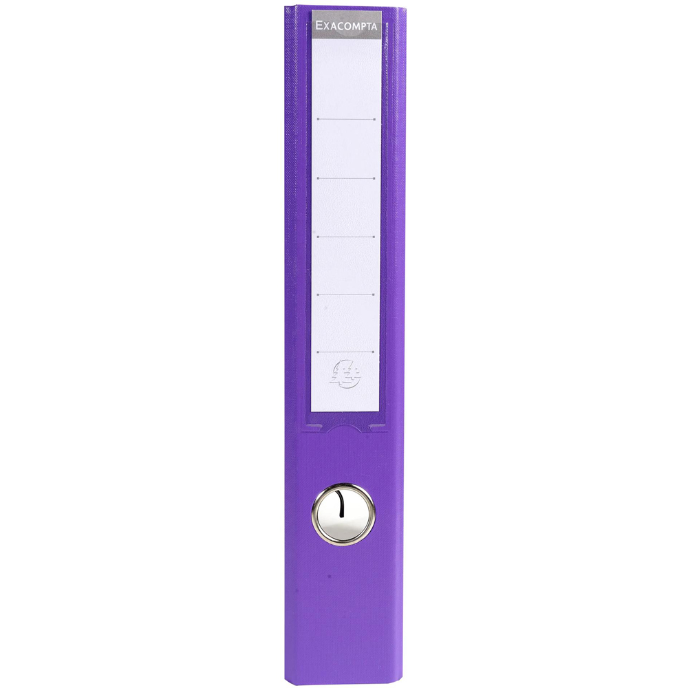 Exacompta PremTouch A4 Dark Purple PVC Lever Arch File 10 Pack Image 4