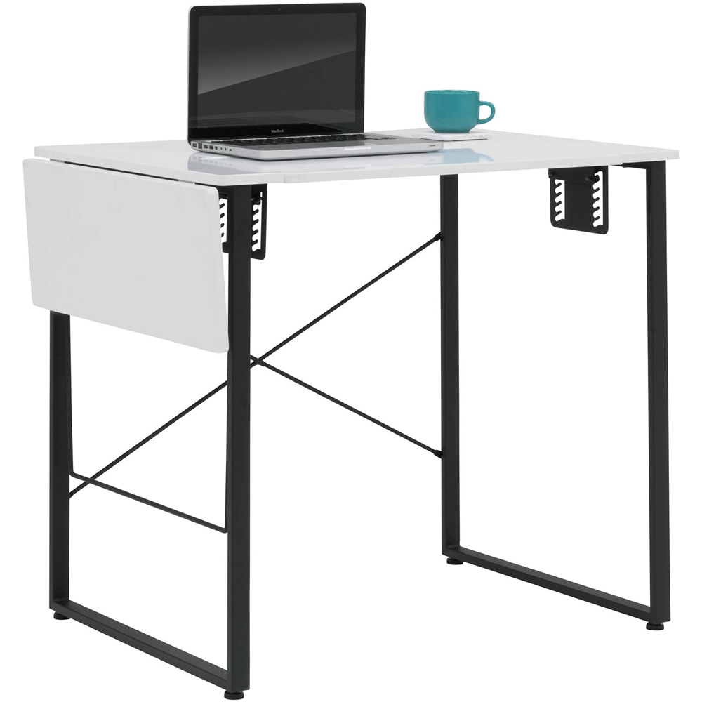 Sewing Online 13405 Charcoal Black and White Dart Sewing Machine Table with Foldable Top Image 3