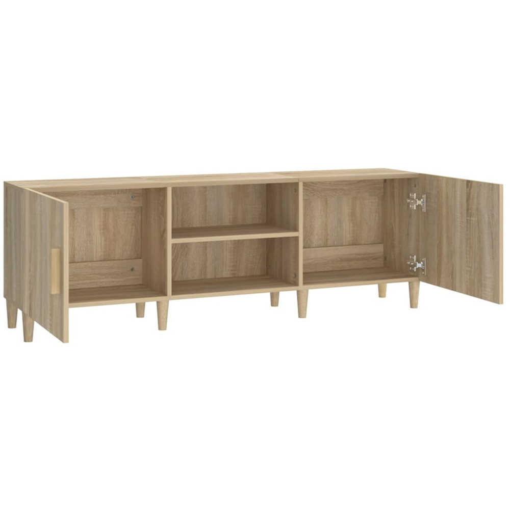 vidaXL 2 Door 2 Shelf Sonoma Oak TV Cabinet Image 6