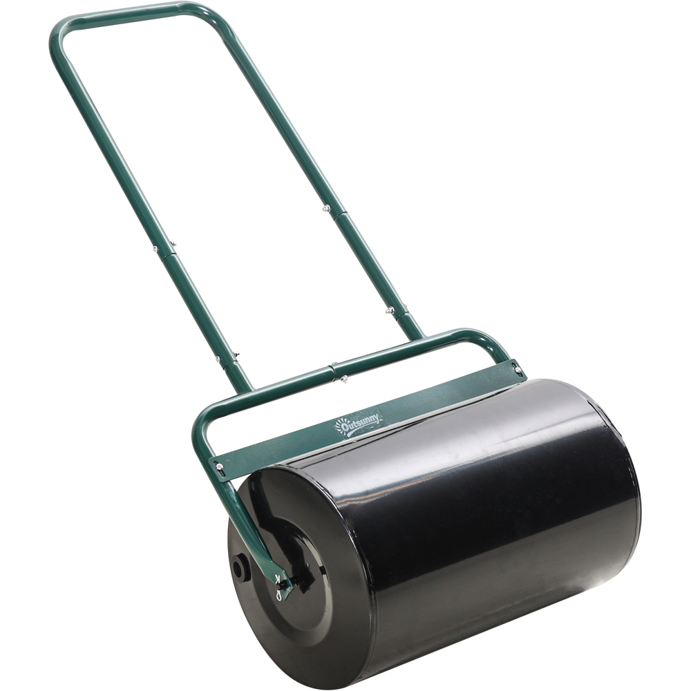 Outsunny Dark Green Combination Push Lawn Roller 38L 32.5 x 50cm Image 1