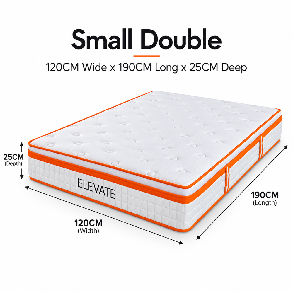 The Sleep People Small Double 1000 Pocket Spring and Memory Foam Mattress 10 inch Image 8
