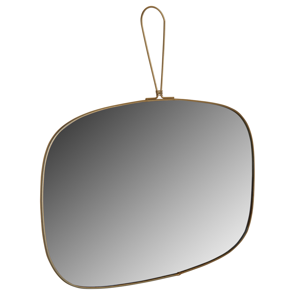 Wilko Gold Frame Hanging Loop Mirror Wilko