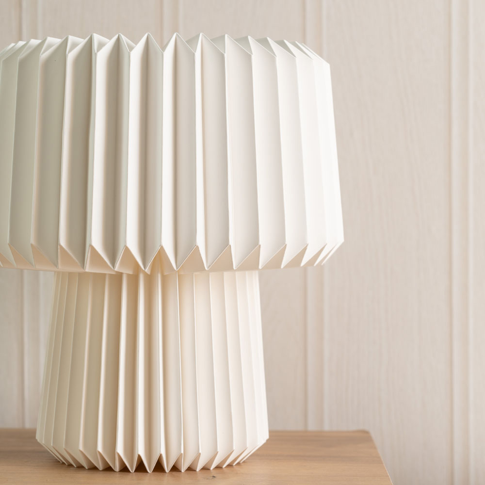 ValueLights Origami White Paper LED Table Lamp Image 3