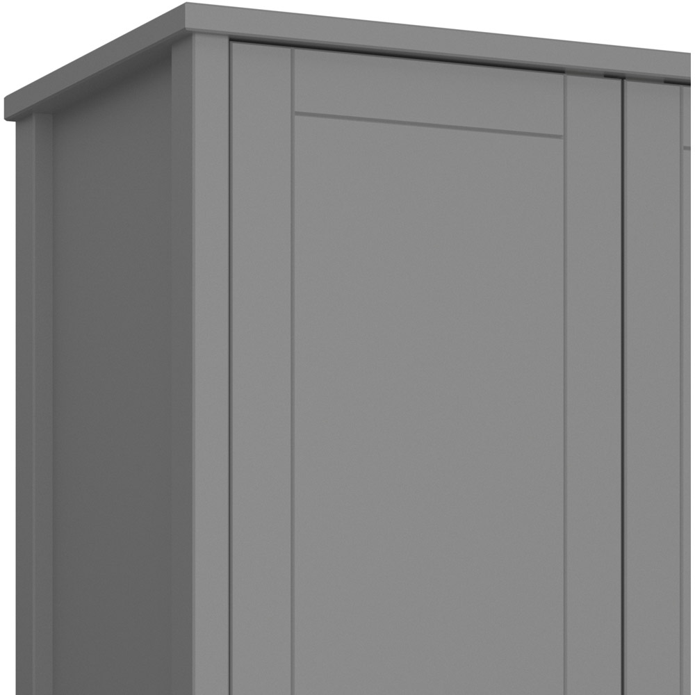 Florence Tromso 3 Door Grey Wardrobe Image 5
