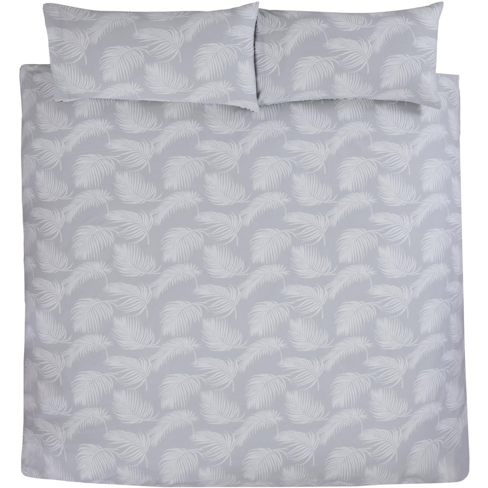 Smart Living Double Green Palm Print Reversible Duvet Cover Set Image 5