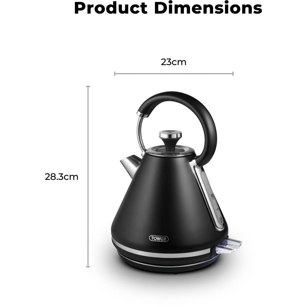 Tower Mirage T10087BLK Black 1.7L Variable Digital Kettle 3000W Image 9