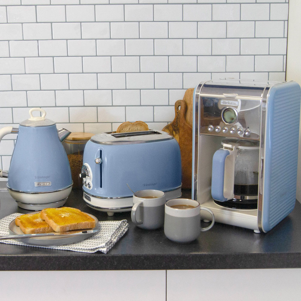 Ariete Vintage ARPK9 2 Slice Toaster Jug Kettle and Filter Coffee Maker Set Image 2
