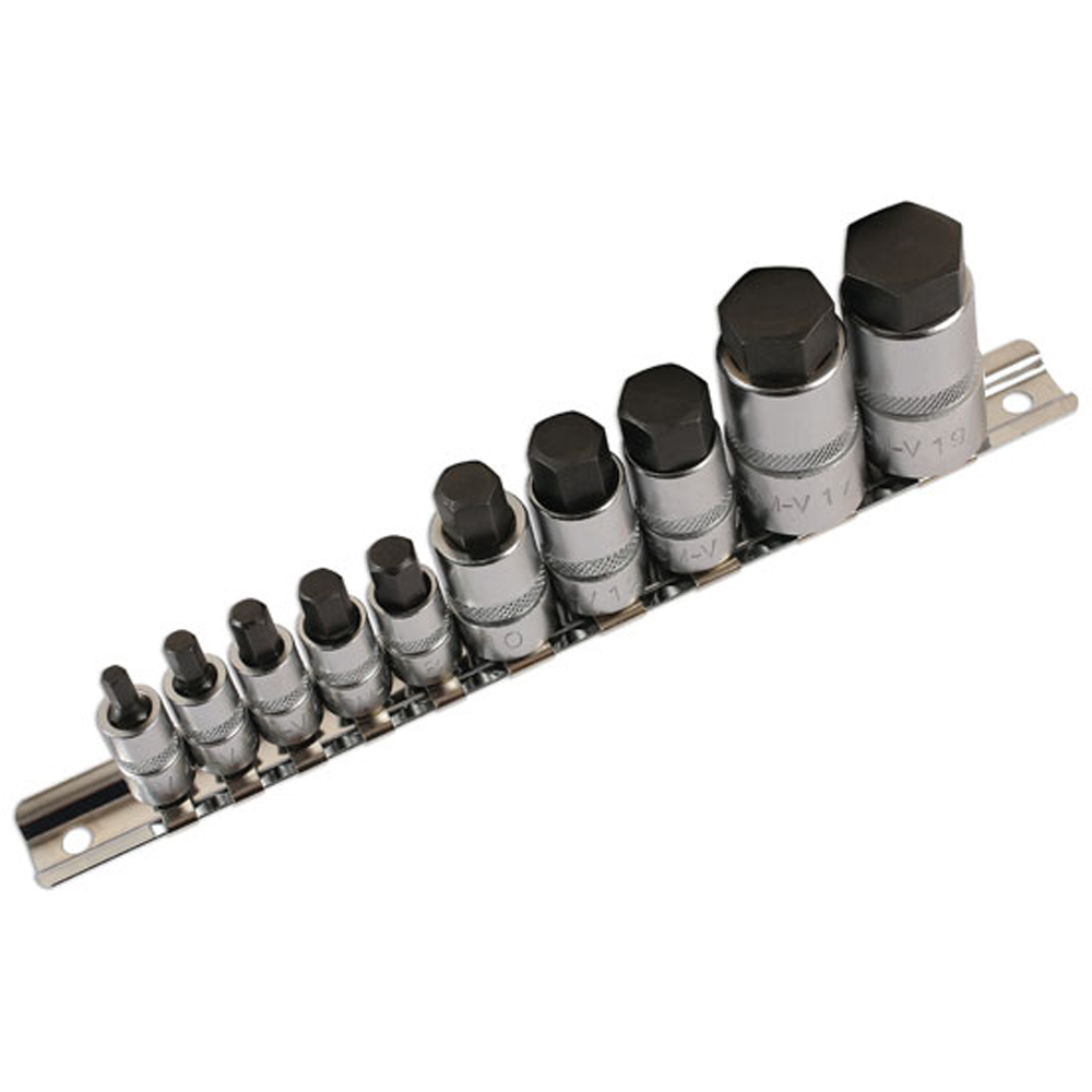 Laser 10 Piece Versatile Metric Hex Socket Bit Set Image 3