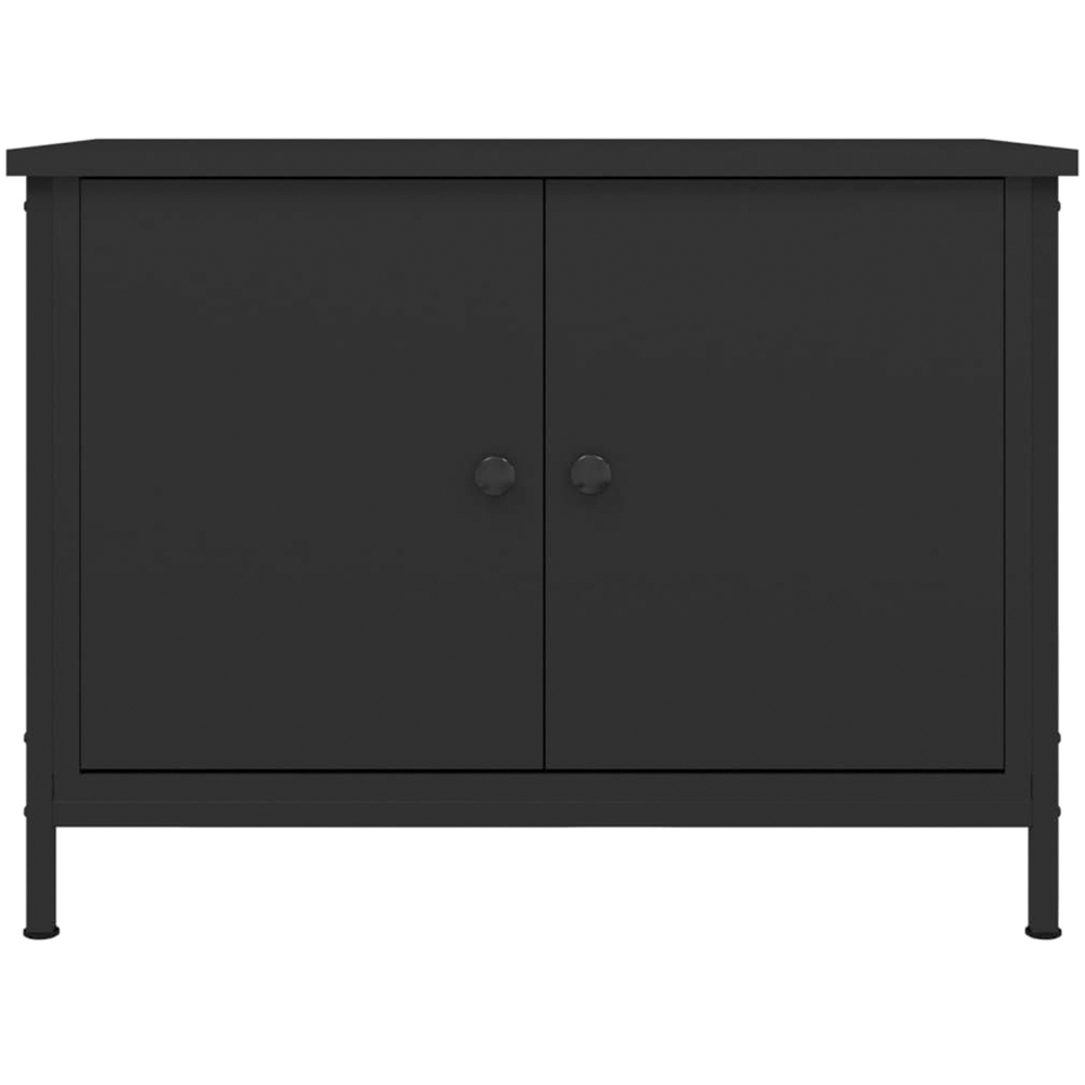 vidaXL 2 Door Black TV Cabinet Image 4