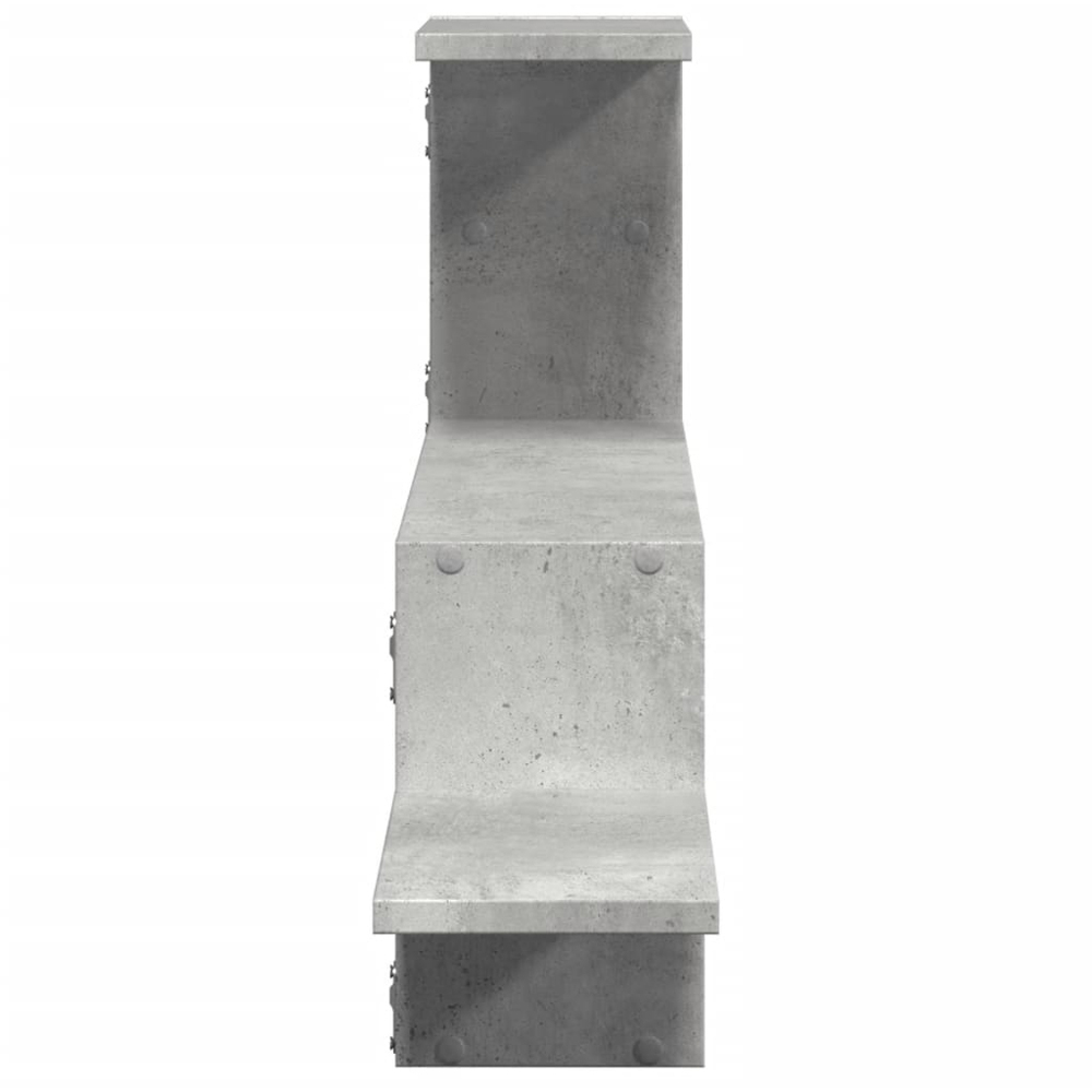 vidaXL 104 x 15 x 49cm Concrete Grey Wall Shelf Image 4