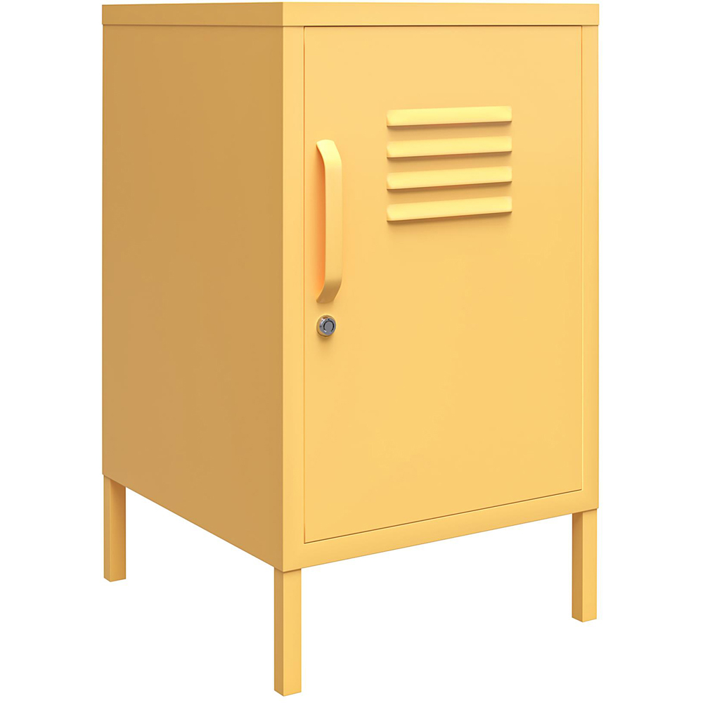 Novogratz Cache Yellow Metal Locker End Table Image 2