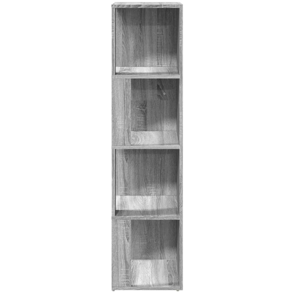 vidaXL 4 Shelf Grey Sonoma Corner Cabinet Image 3