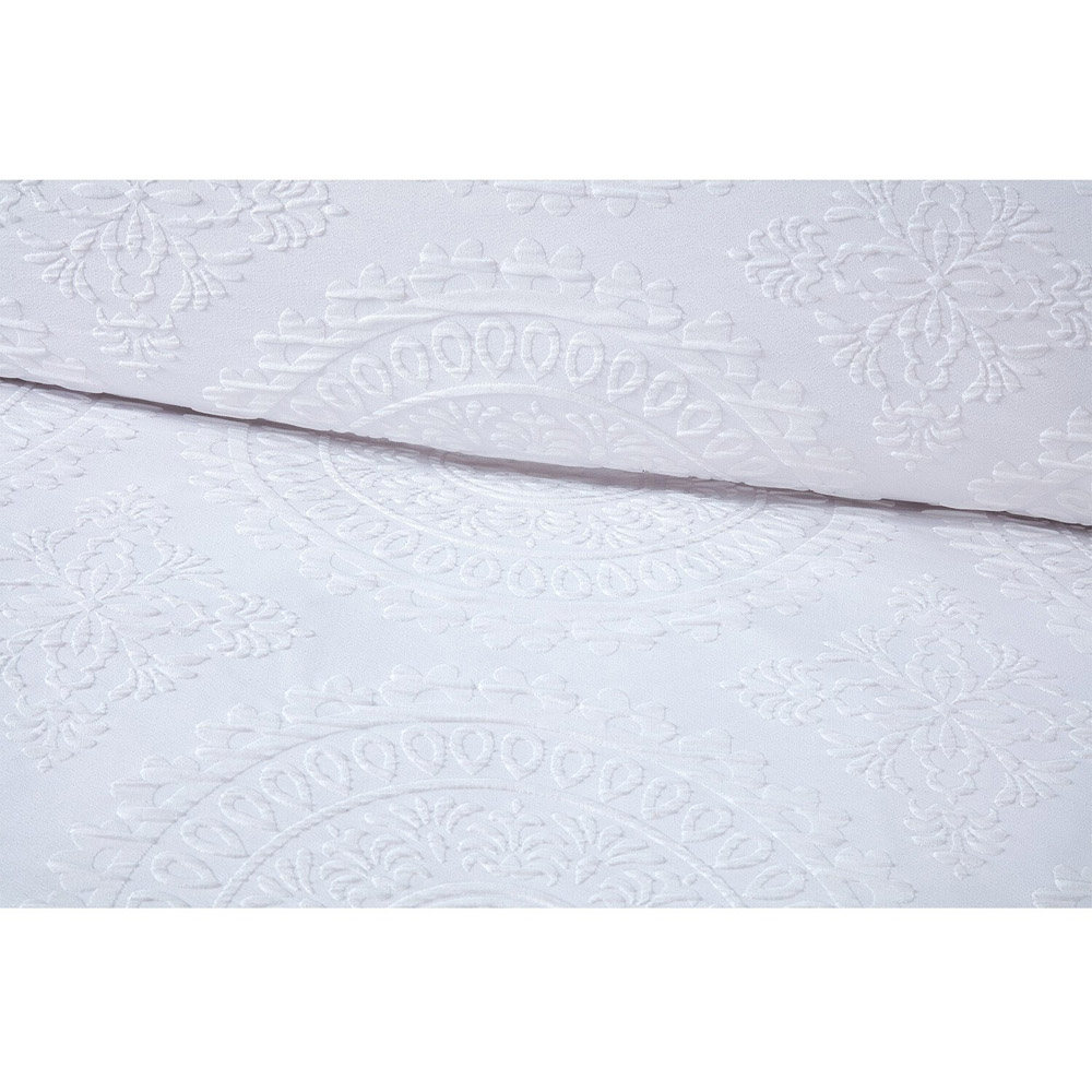 Kingsbridge Duvet Cover and Pillowcase Set - White / King Image 3