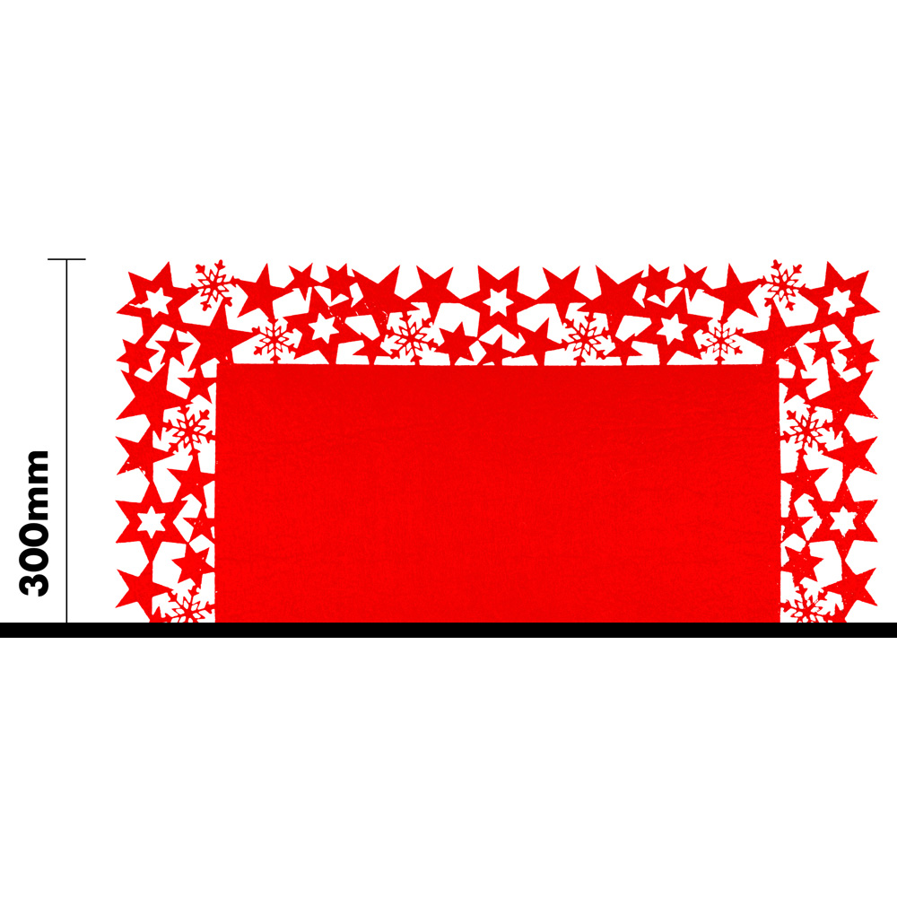 St Helens Red Felt Table Mat 30 x 45cm 2 Pack Image 4