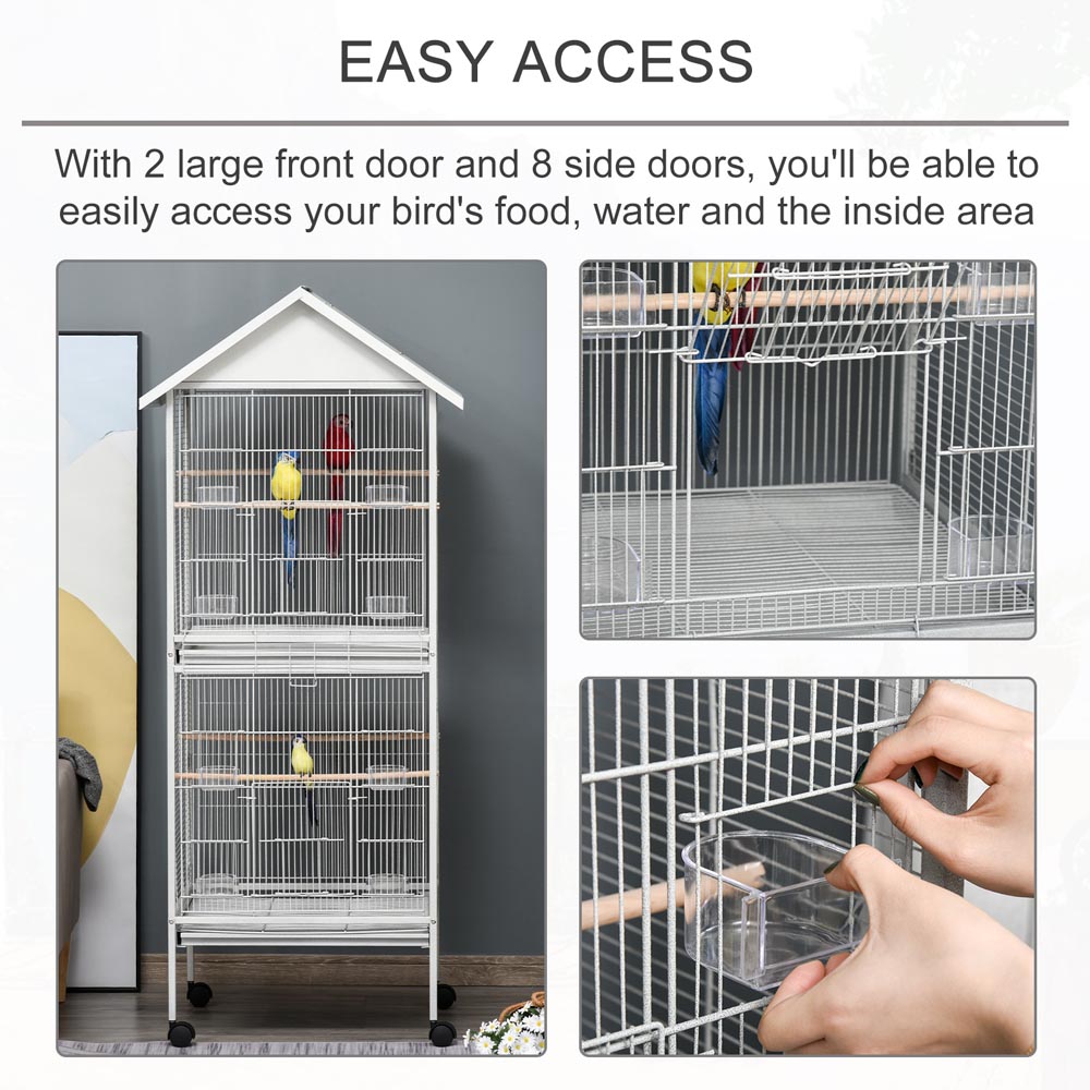 PawHut 170cm Wrought Metal Bird Cage Wilko