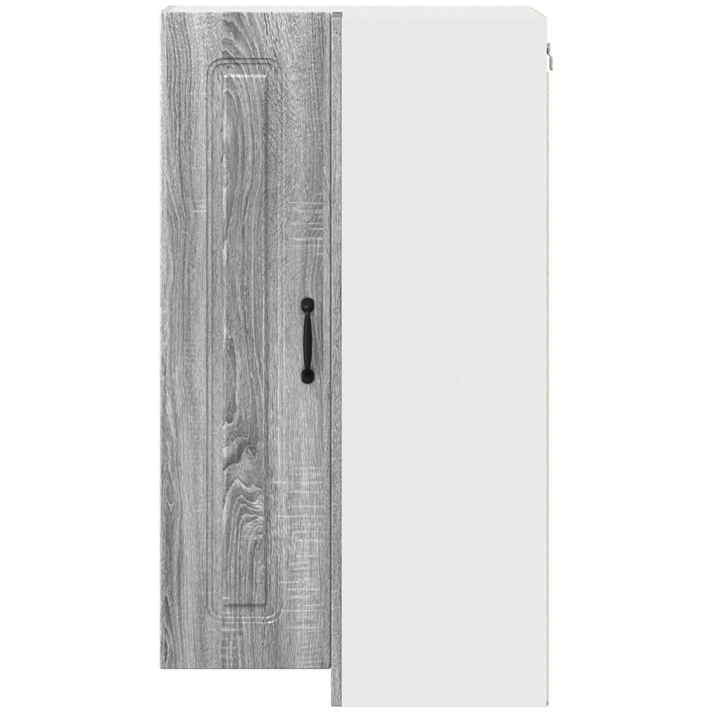 vidaXL 2 Door Grey Sonoma Kitchen Wall Corner Cabinet Image 4