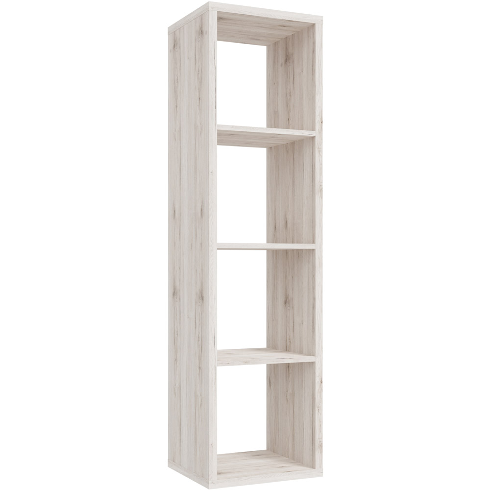 Florence Mauro 4 Shelf Sand Oak Bookshelf Image 2