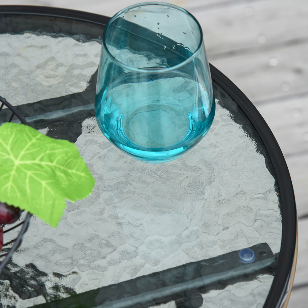 Outsunny Black Round Foldable Garden Table Image 3