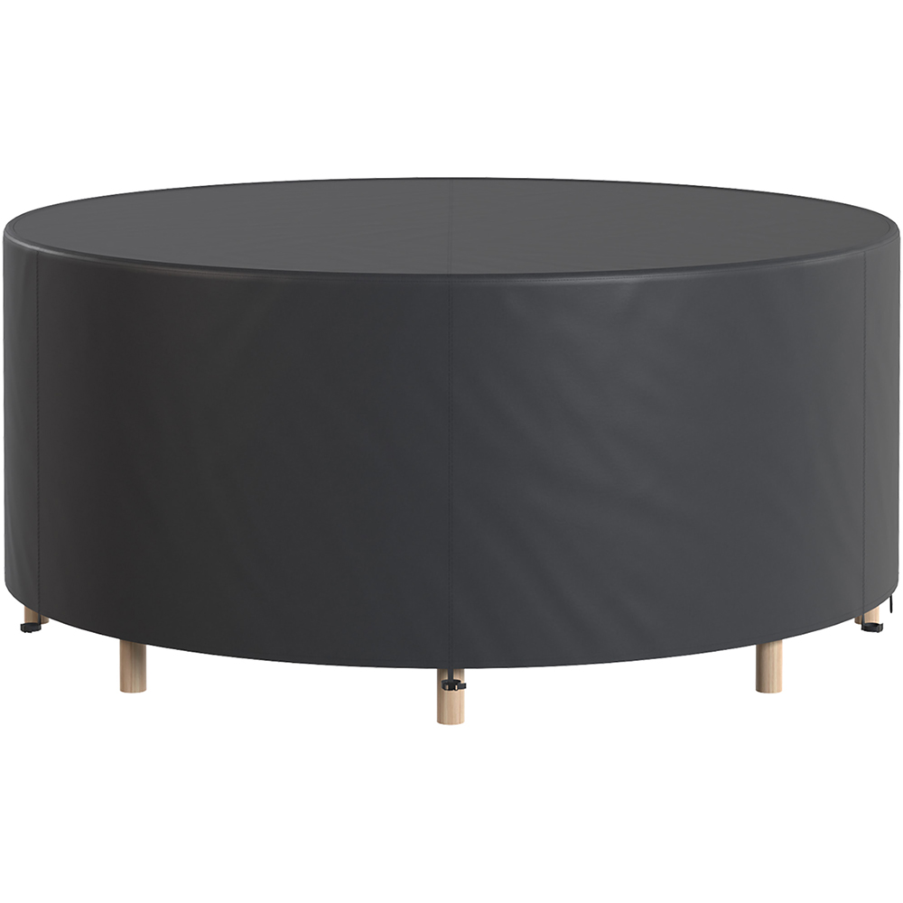 Outsunny Black Round Waterproof Garden Furniture Cover 70 x 214cm Image 1