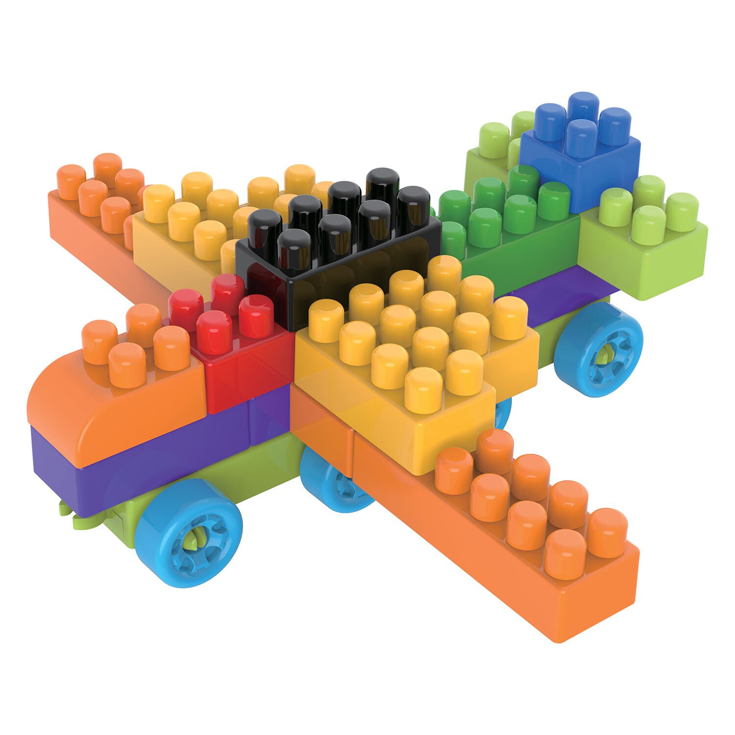 182 Piece Tub of Blocks - Multicolour Image 5