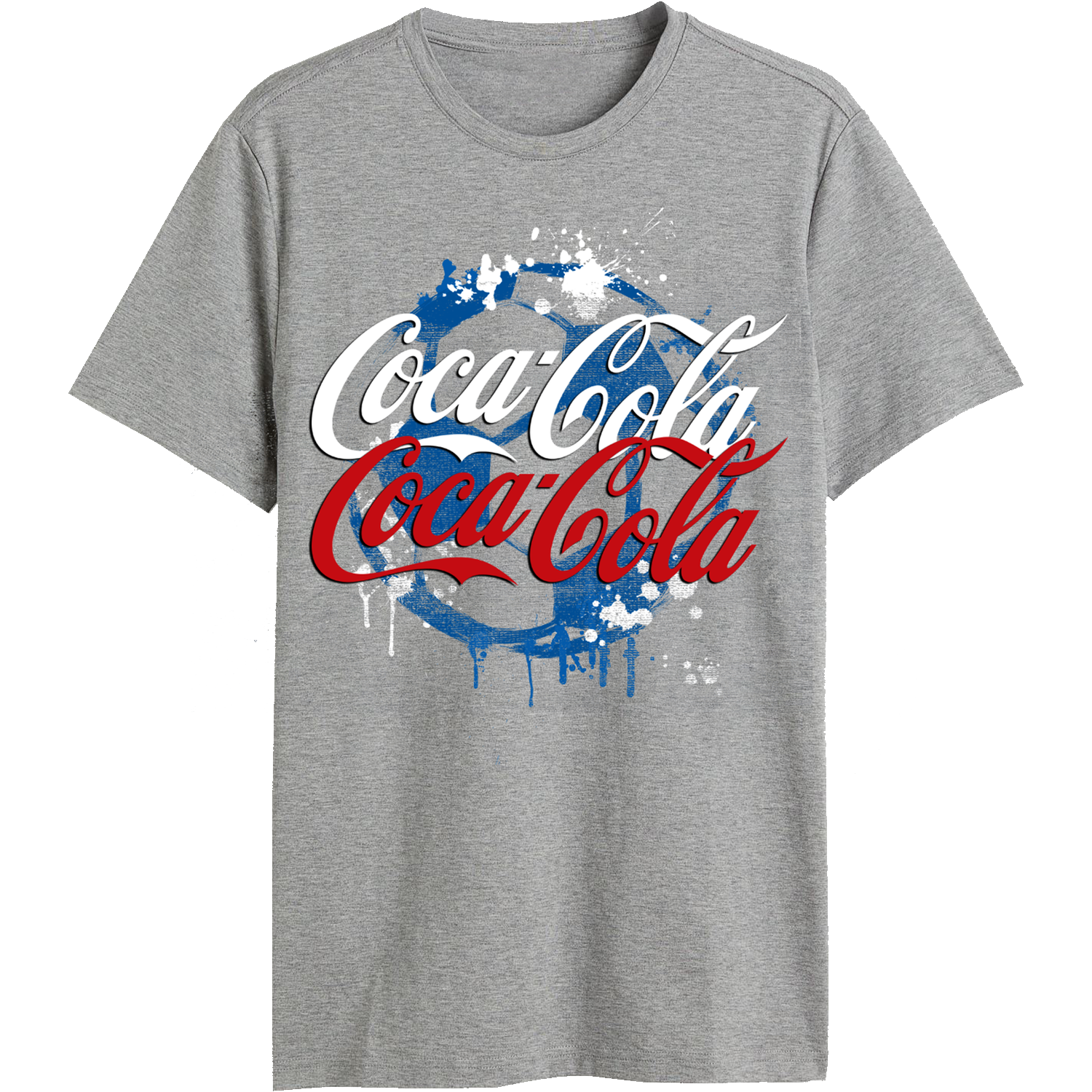 Coca-Cola Football T-Shirt  - Grey / M Image
