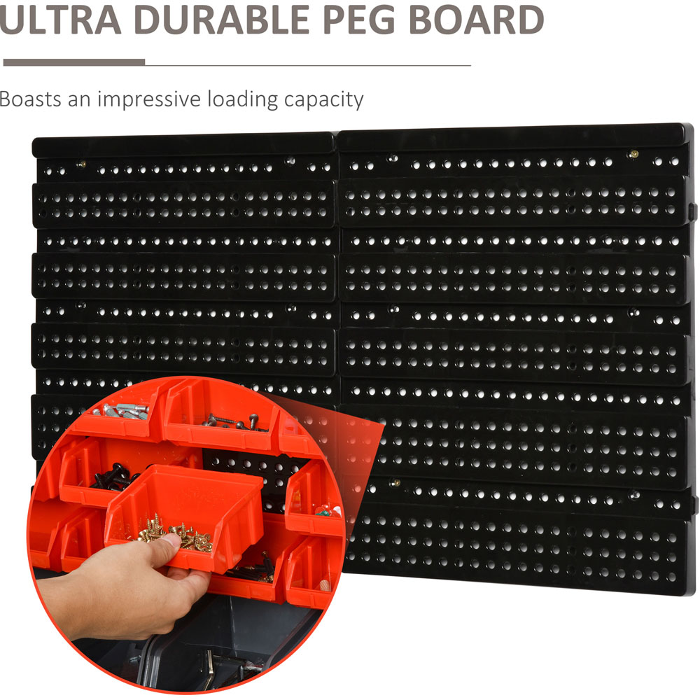 DURHAND 30 Cubbie Wall Mounted Screw Organiser with Screw Kit Image 8