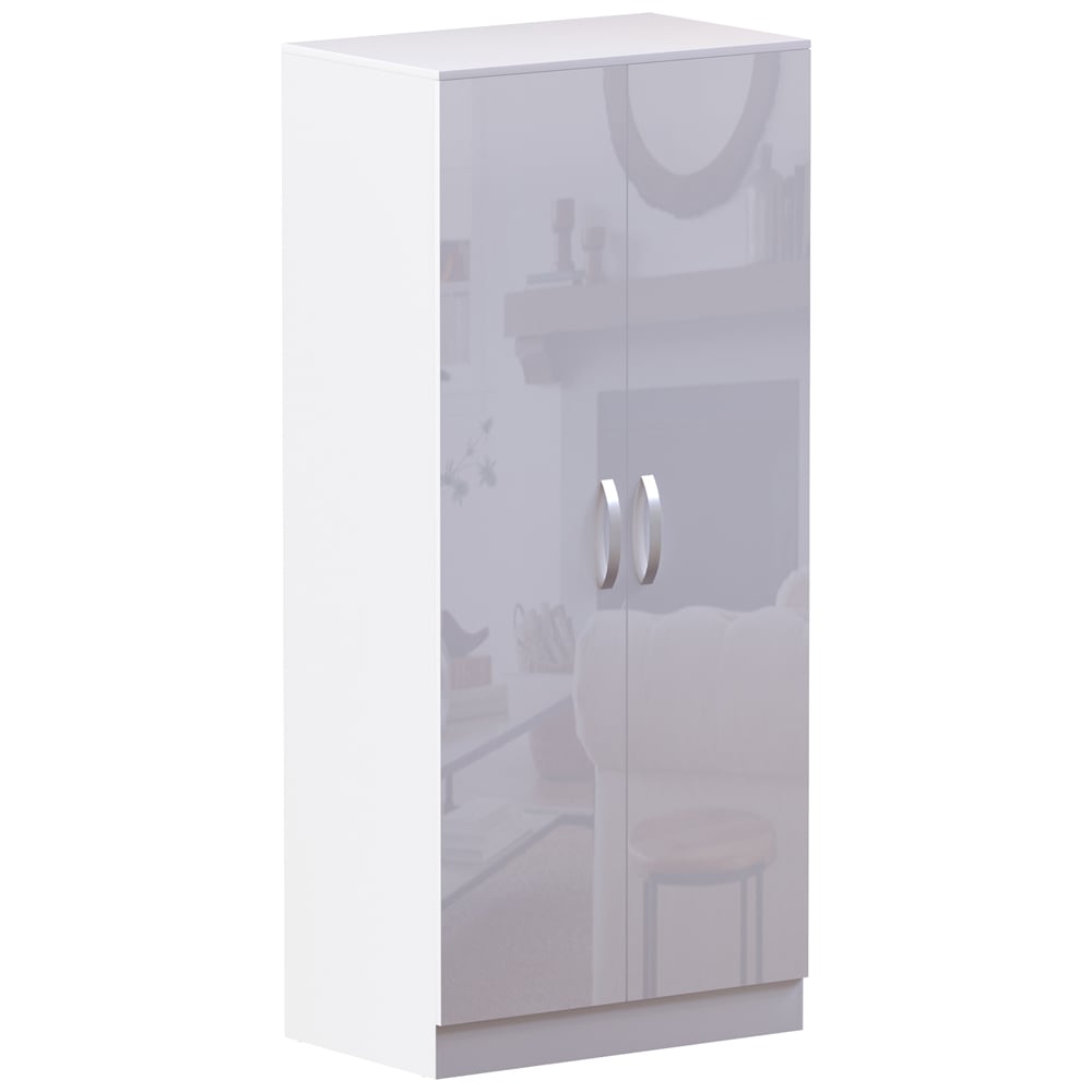 Vida Designs Hulio 2 Door White Wardrobe Image 3