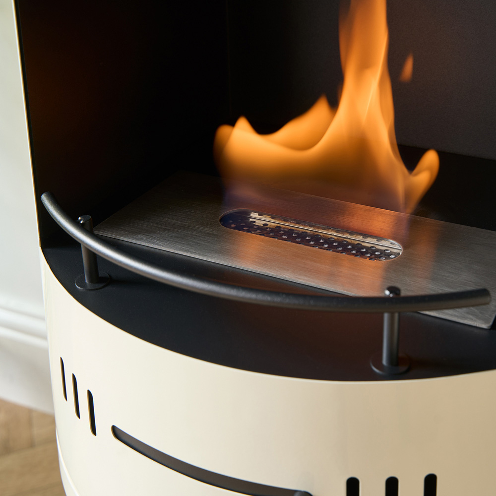 Sureflame Barilo Cream Bio Ethanol Stove with Log Storage 3000W Image 7
