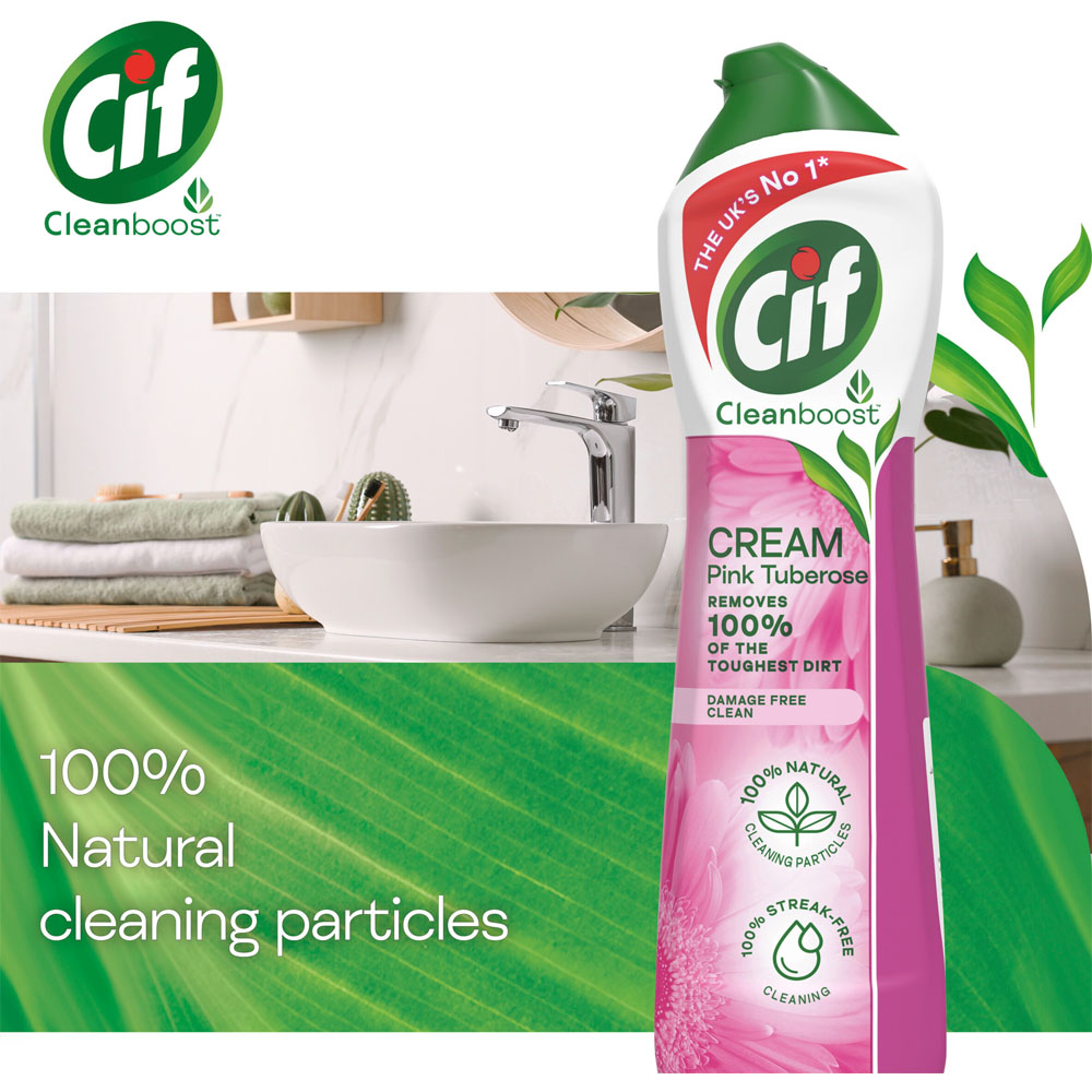 CIF Cream Cleaner Pink Flower 500ml Image 5