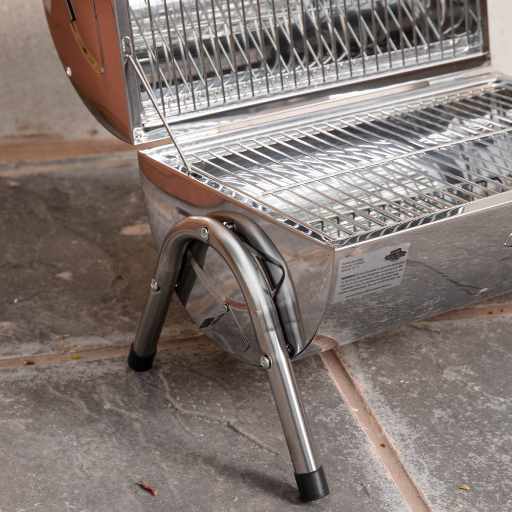 Samuel Alexander Barrel Style Portable Charcoal Camping BBQ Image 8