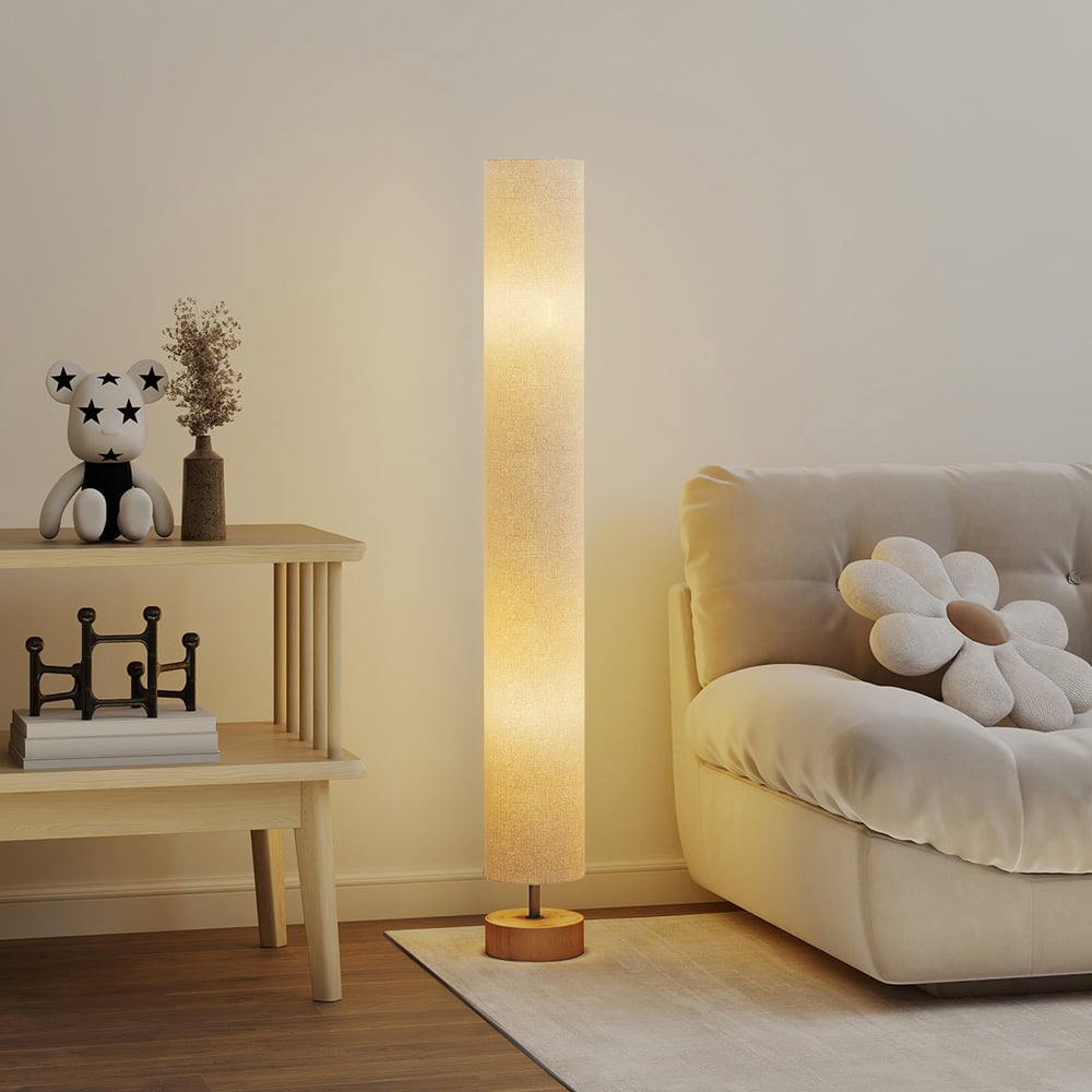 HOMCOM Grey LED Floor Lamp with 3 Colour Temperatures Image 2