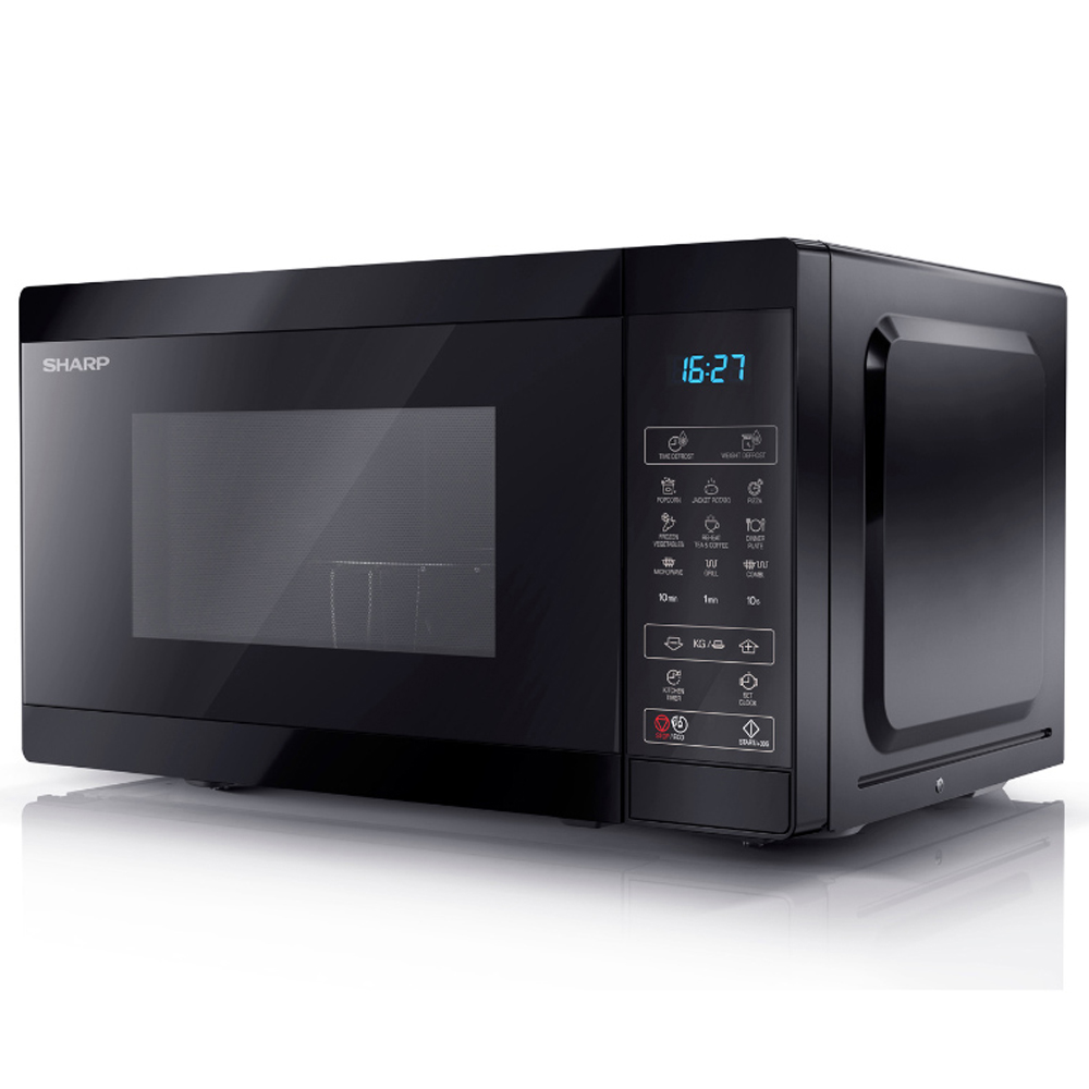 Sharp Black 20L Grill Electronic Control Microwave 800W Image 2