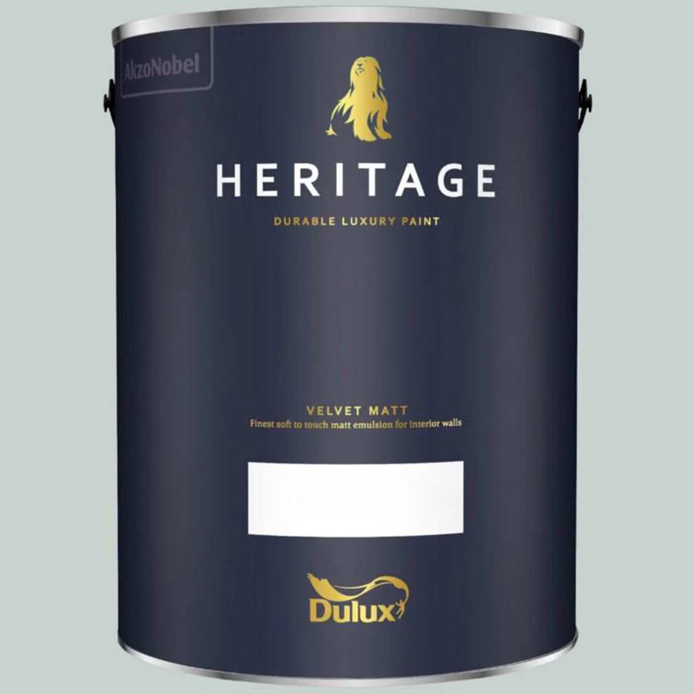 Dulux Heritage Walls and Ceilings Green Oxide Velvet Matt Emulsion Paint 5L Image 2