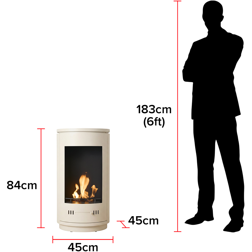 Sureflame Barila Cream Bio Ethanol Stove 3000W Image 7